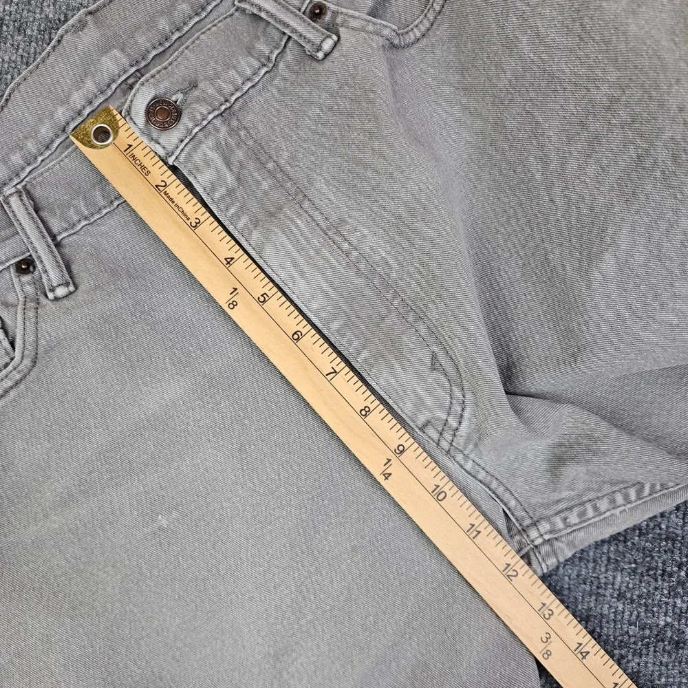 Levis 513‎ Jeans Men's 38x30 Slim Straight Gray Denim Medium Wash